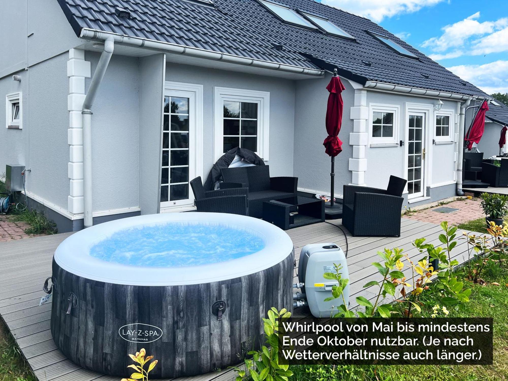 Ferienhaeuser Insel Usedom Haus Samara 8 - Blick Aufs Achterwasser! Whirlpool Und Sauna Lutow Екстер'єр фото